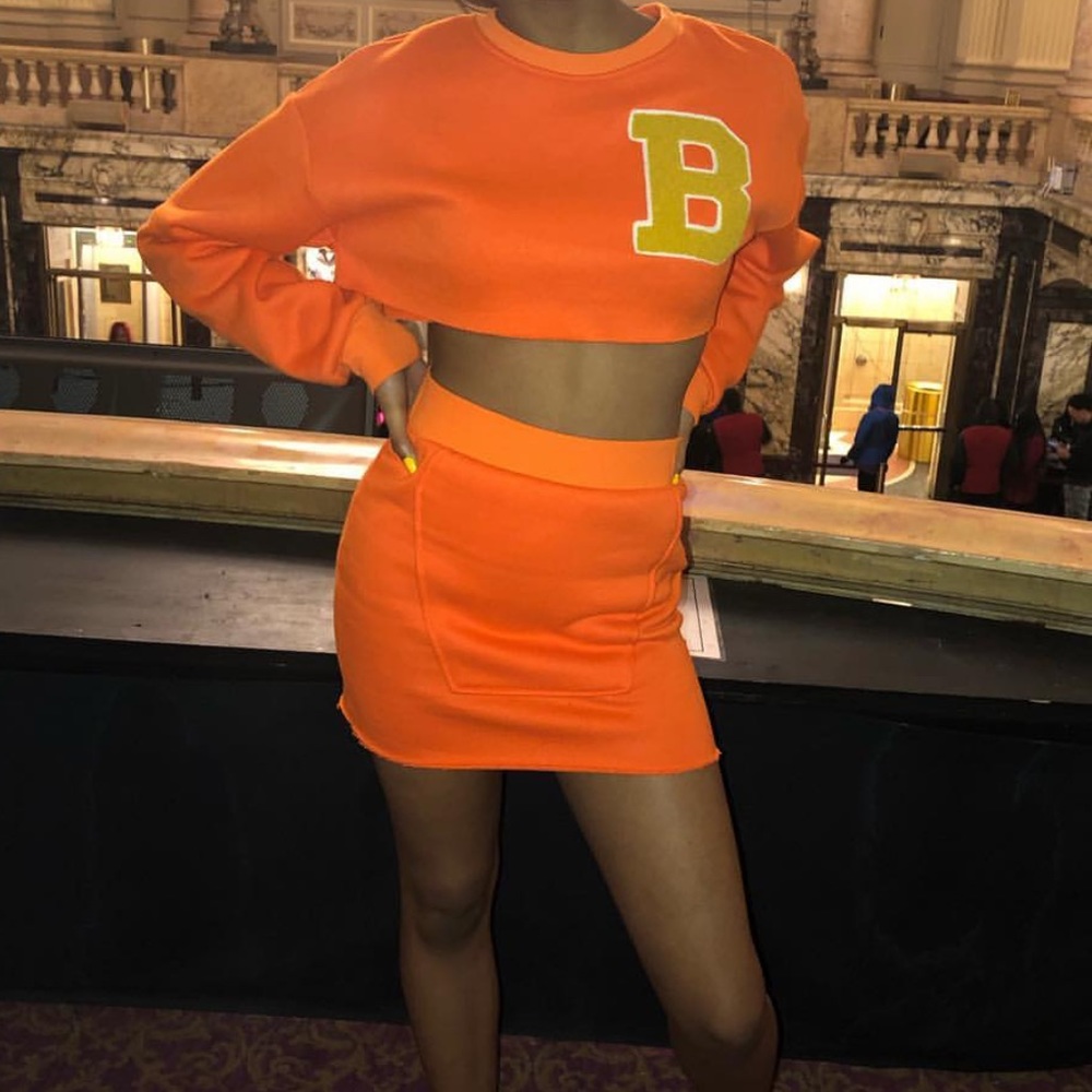 Two Piece Sweatshirt Dress